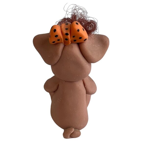 3 Clay Pig Art Sculpture Figurines Bumblebee Native American Indian Girl - Picture 11 of 12